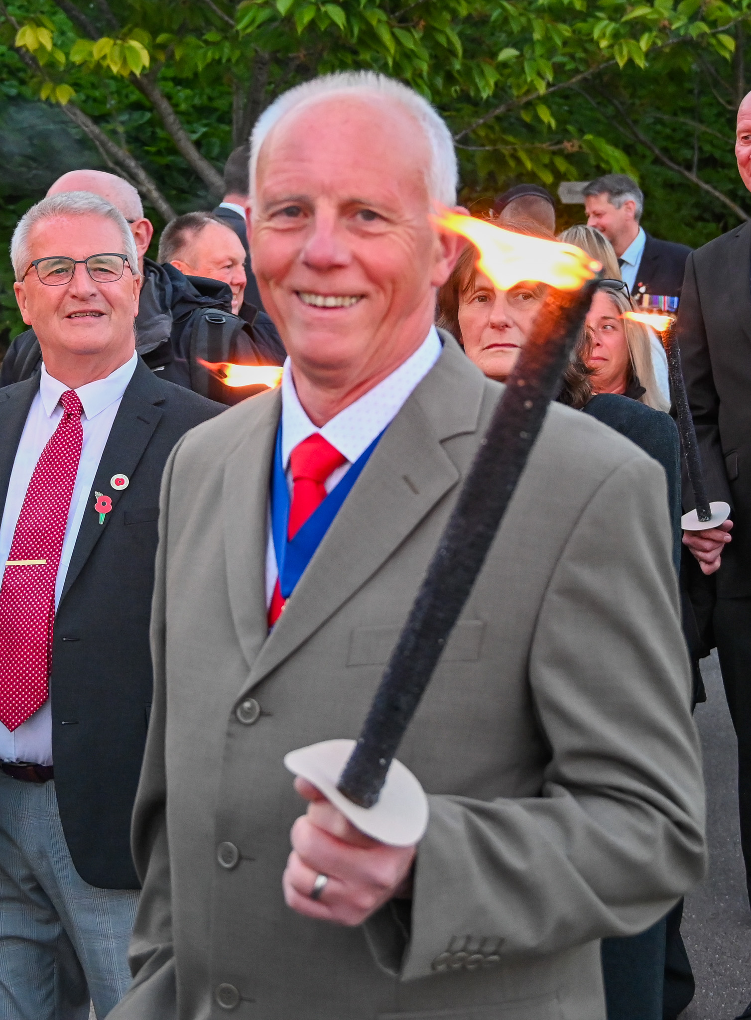 Lyme Regis VE Day 80 Torchlight Beacon Lighting Love Lyme Regis Lyme Regis VE Day 80 Torchlight Beacon Lighting Love Lyme Regis