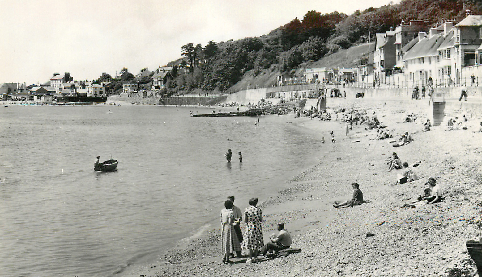 The beach and Marine Parade, Lyme Regis circa 1950s