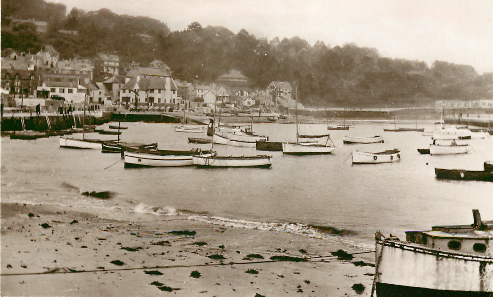 The harbour, Lyme Regis circa 1950s