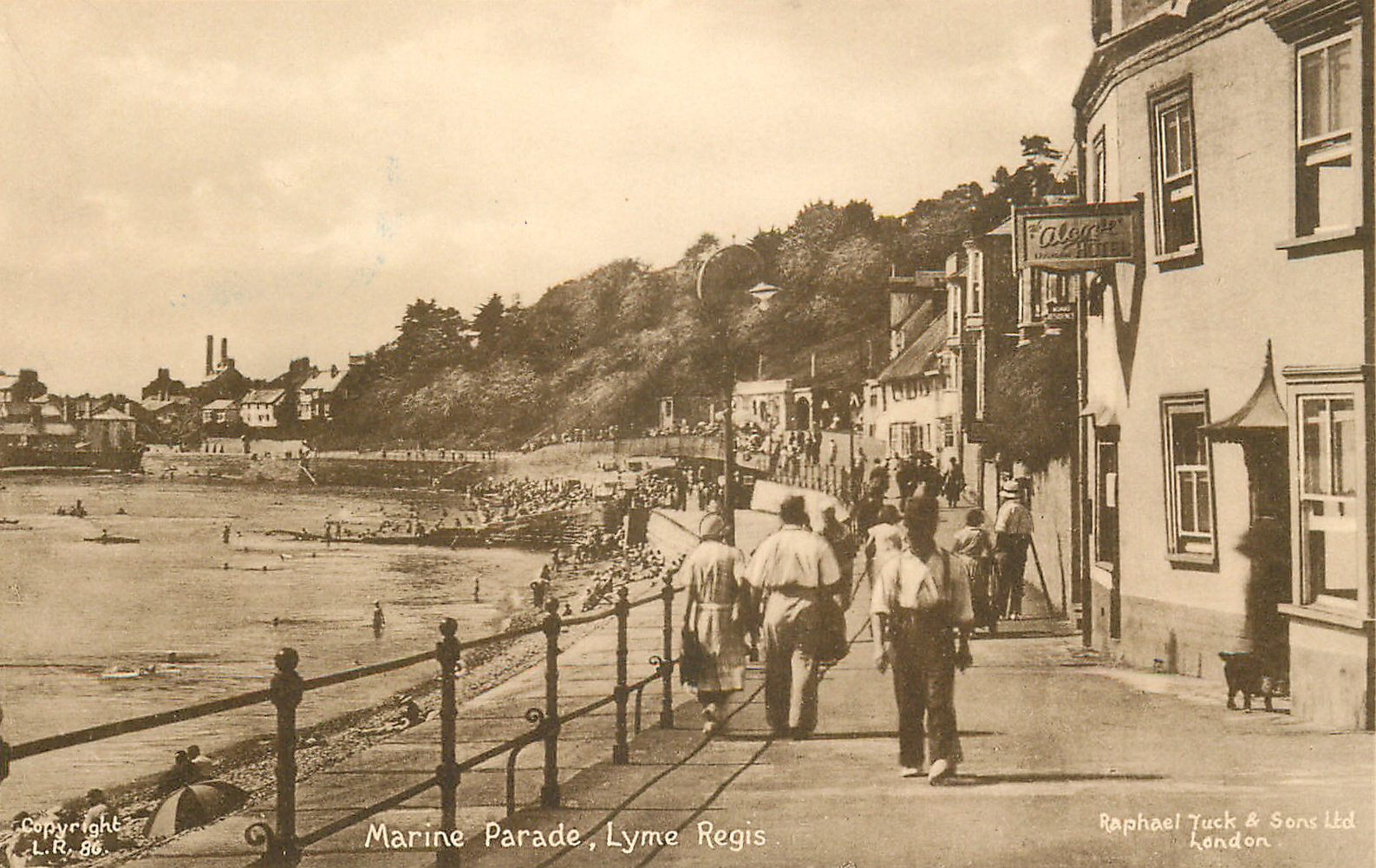 The Alcove Hotel, Marine Parade, Lyme Regis circa 1937