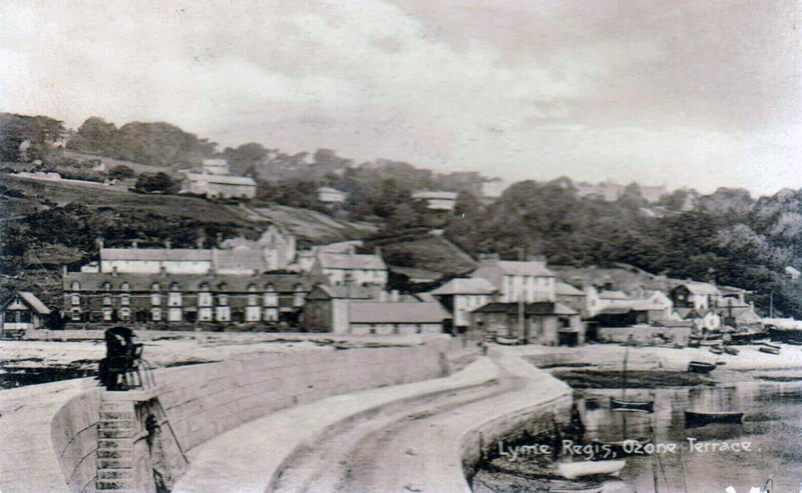 View from the Cobb towards Ozone Terrace circa 1915