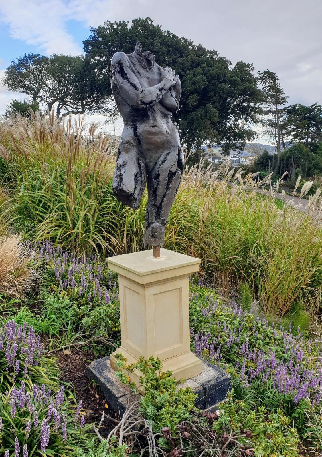Persephone by Martin Staniforth, part of the Sculpture Trail in Langmoor Gardens, Lyme Regis