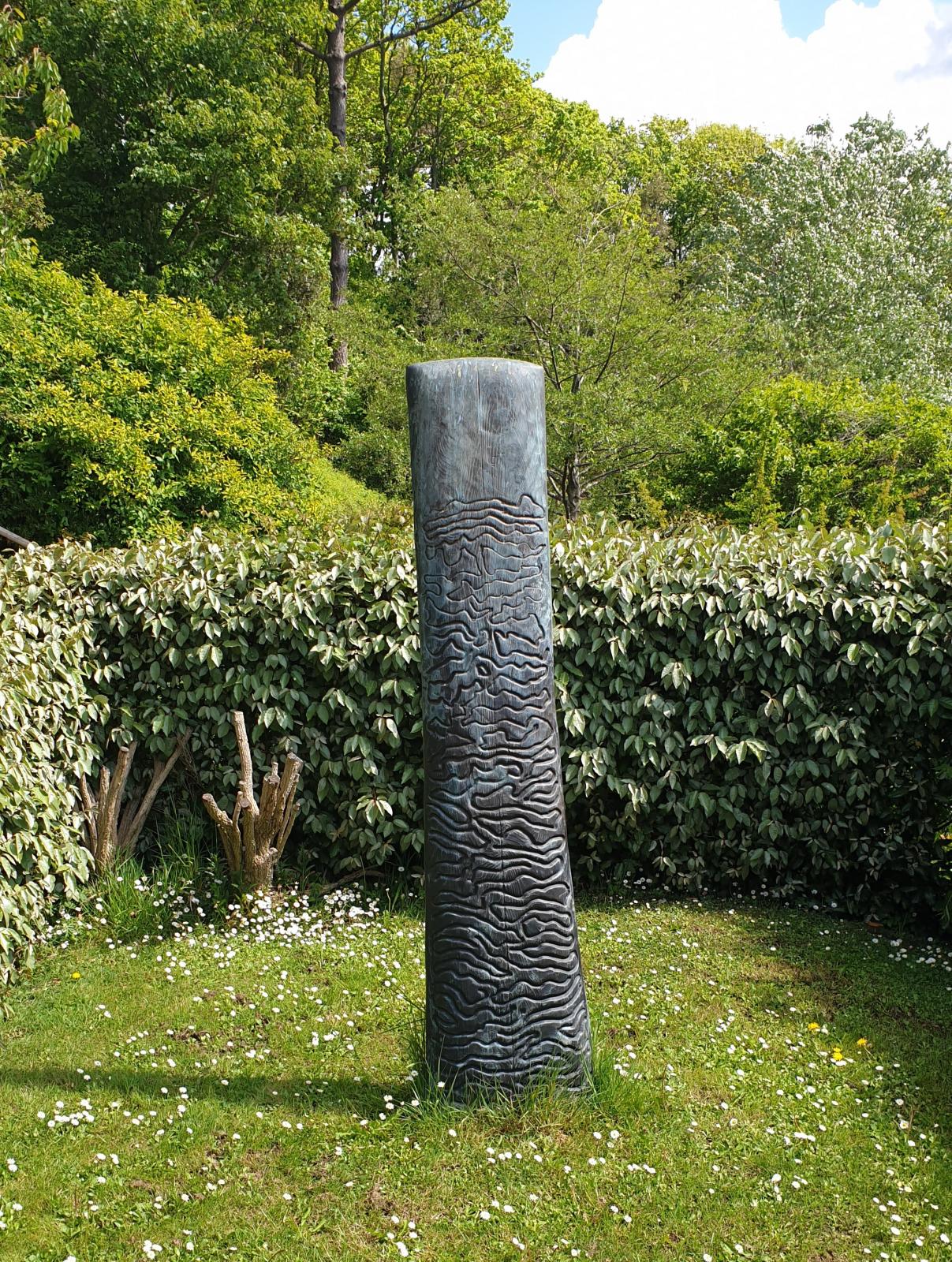 Ripple by Michael Fairfax, part of the Sculpture Trail in Langmoor Gardens, Lyme Regis