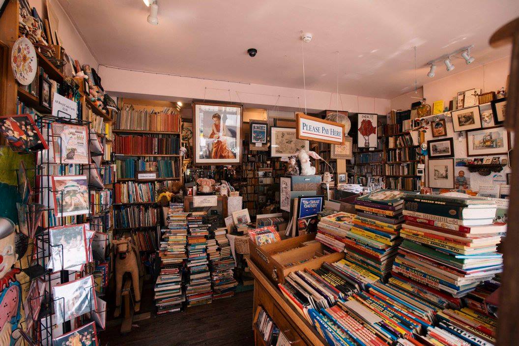 Inside The Sanctuary Bookshop, Lyme Regis