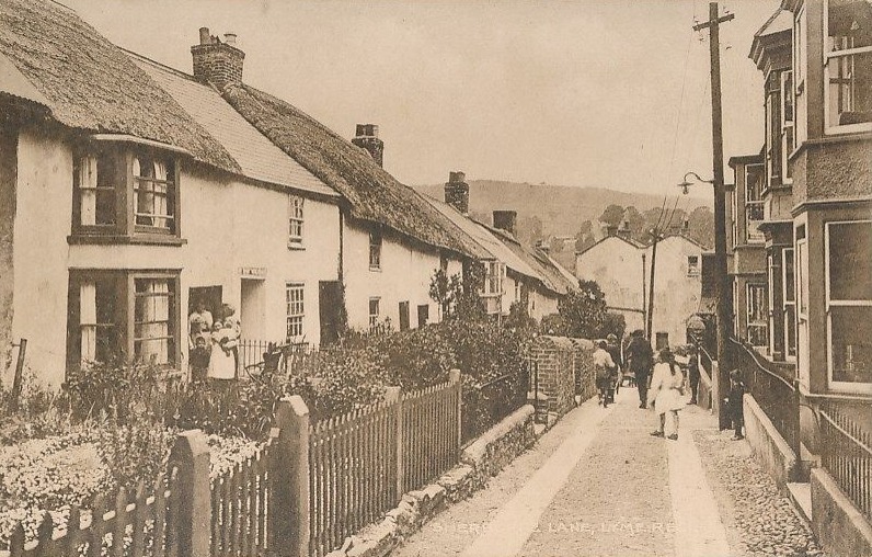 Vintage photograph of Sherborne Lane, Lyme Regis
