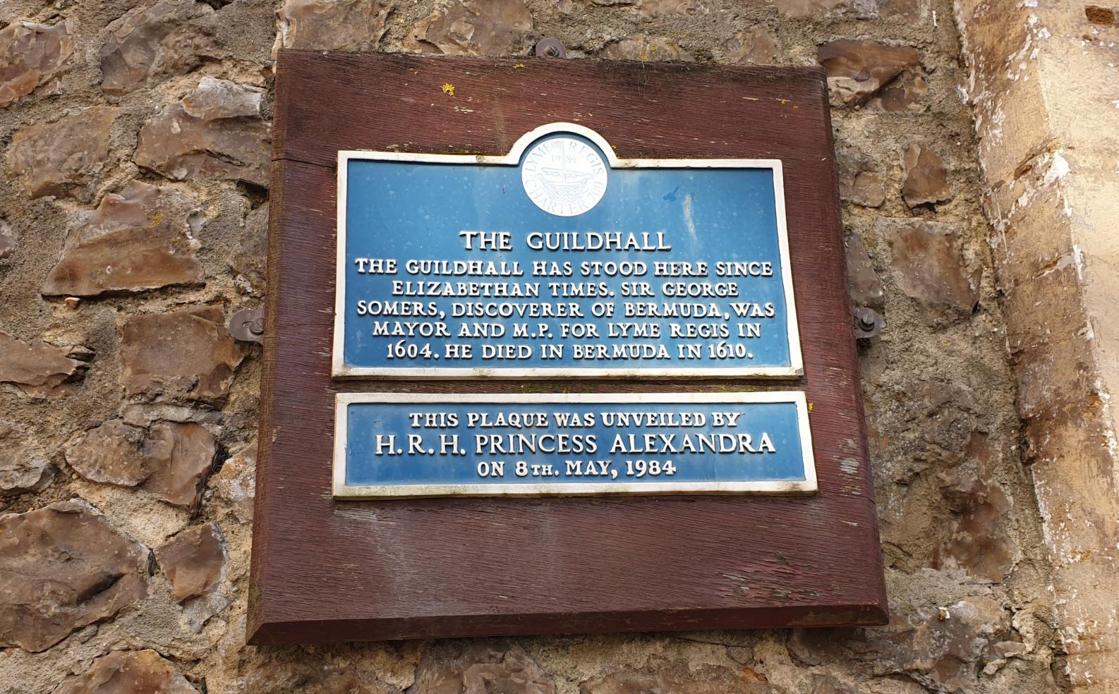 Sign outside The Guildhall