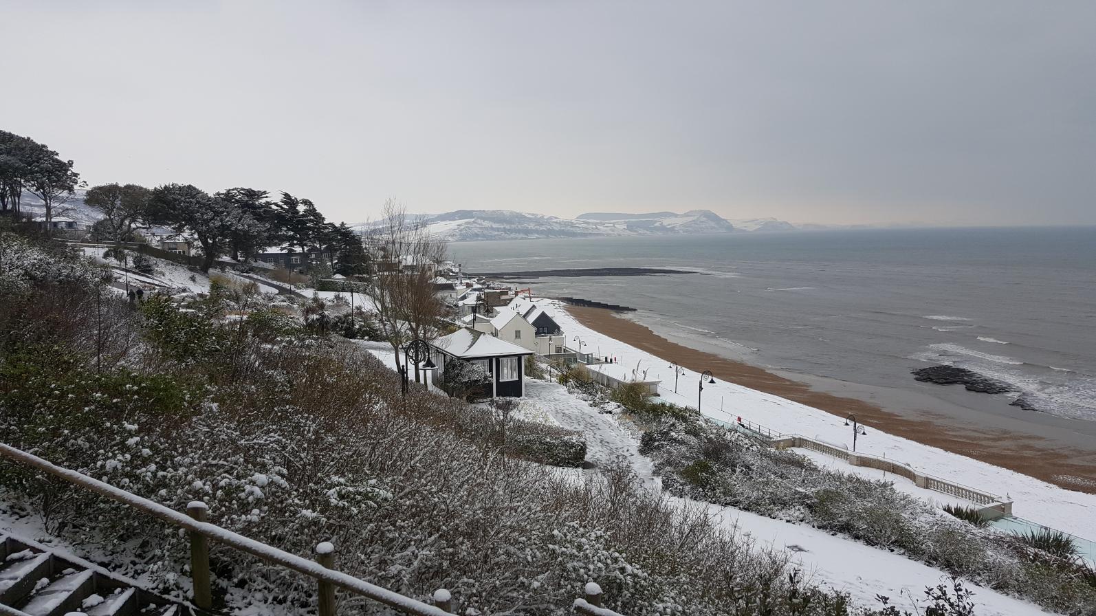 Snow Lyme Regis 2018