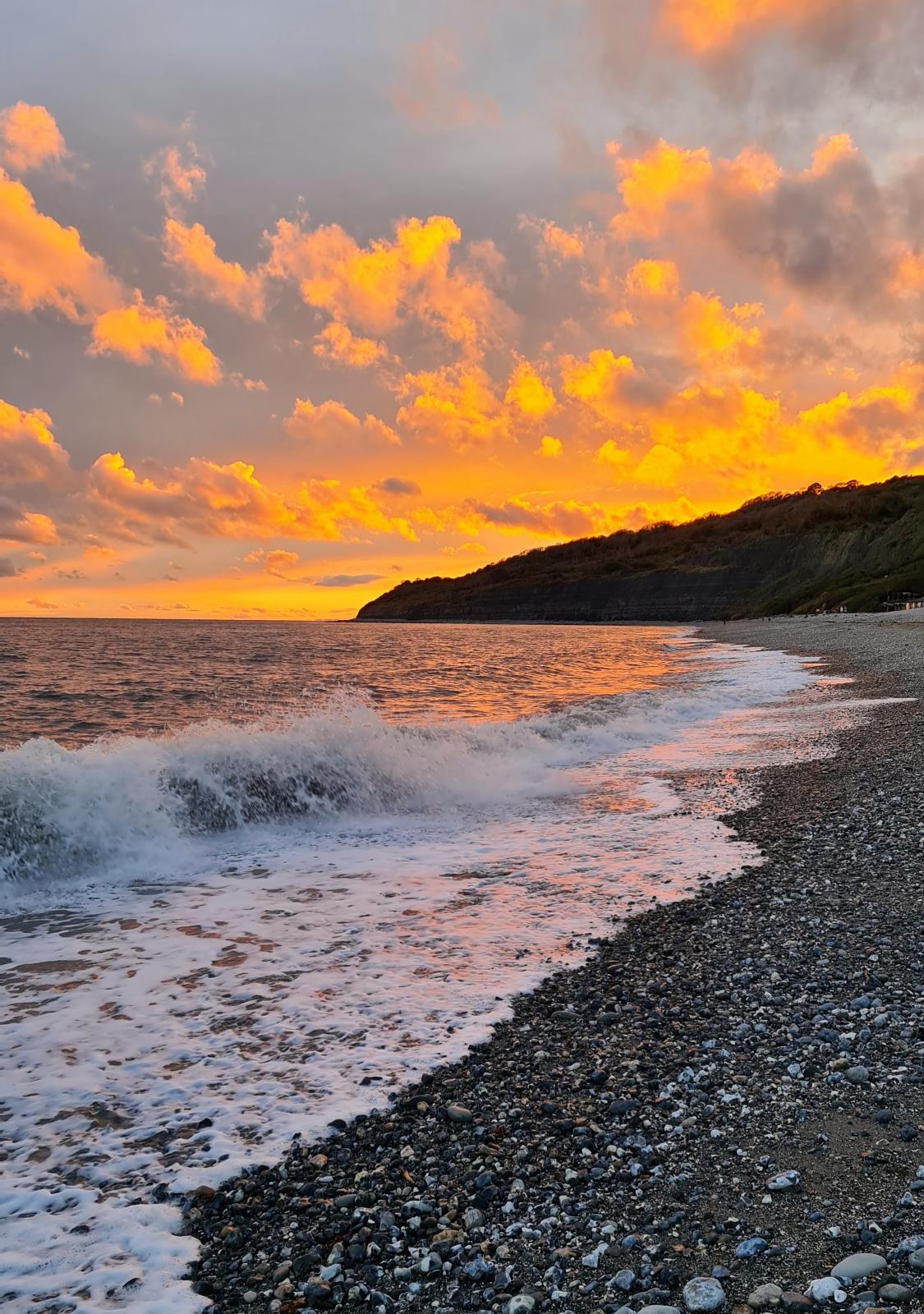 September Sunset from Monmouth beach Lyme Regis