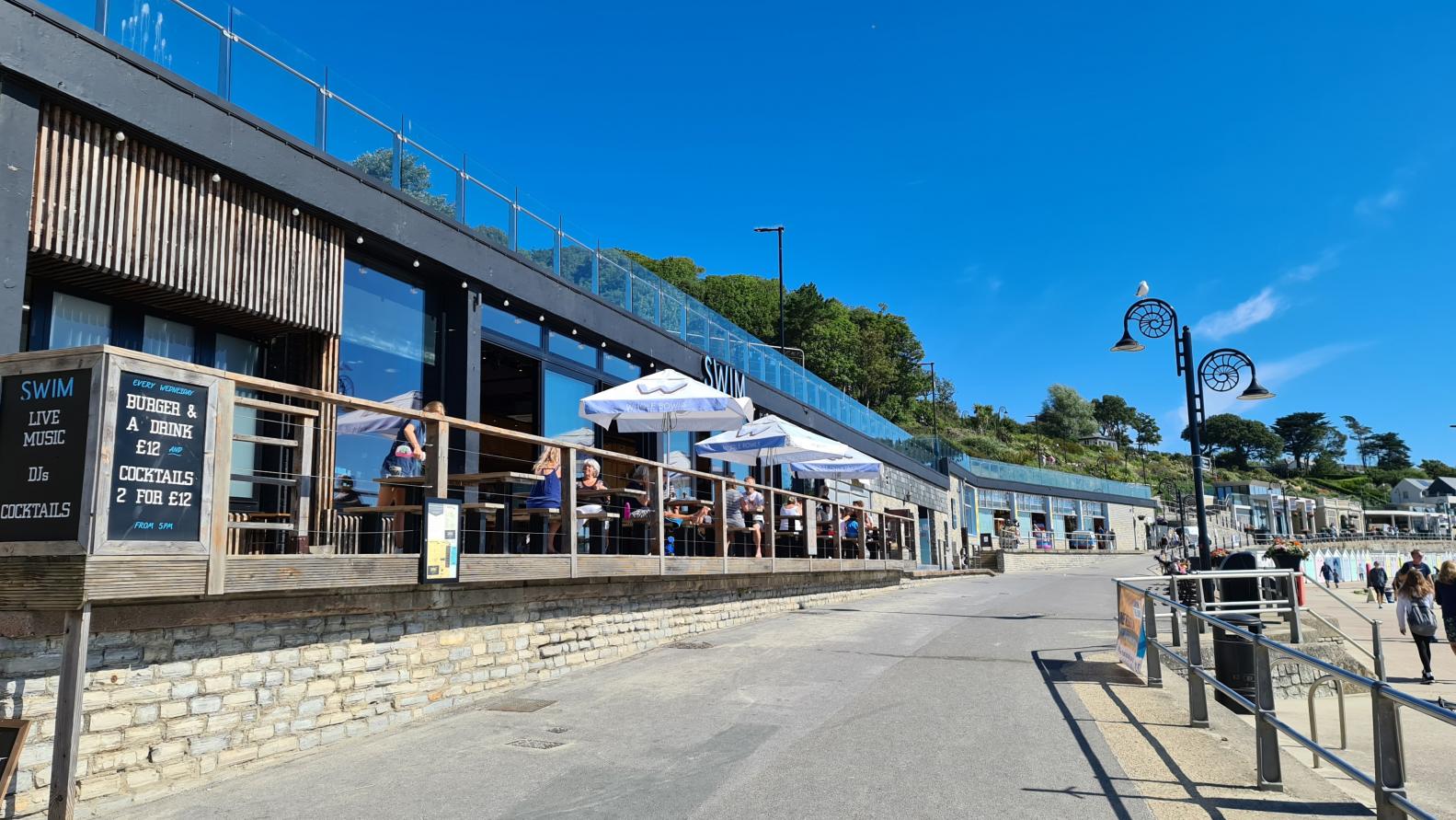 Outside Swim Cafe Bar Lyme Regis
