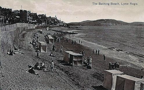 Beach Lyme Regis circa 1913