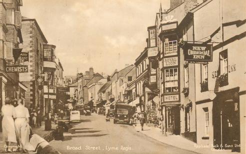 Broad Street, Lyme Regis circa 1937