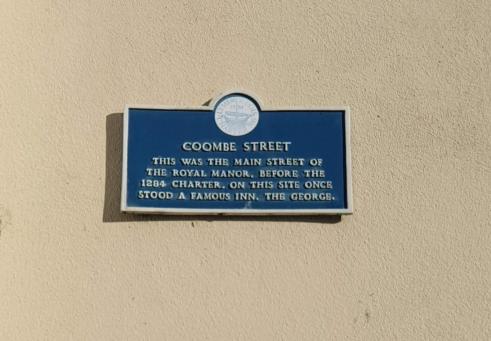 Coombe Street plaque