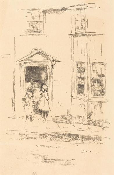The Little Doorway, Lyme Regis (1895) lithograph