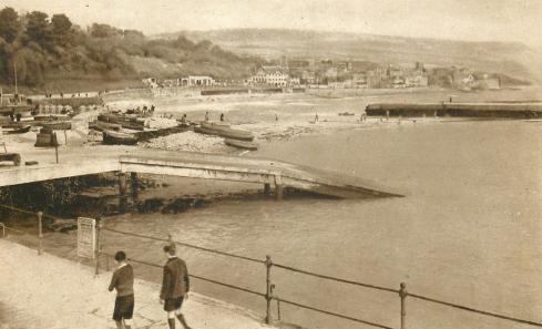 The slipway, Lyme Regis circa 1937