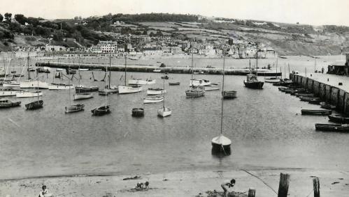 Lyme Regis from the Cobb, circa 1950s