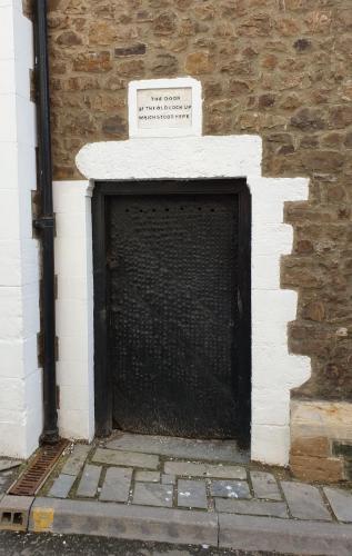 Old jail door