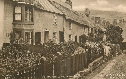 Sherborne Lane, Lyme Regis circa 1937