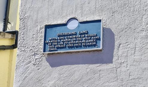 Sherborne Lane sign