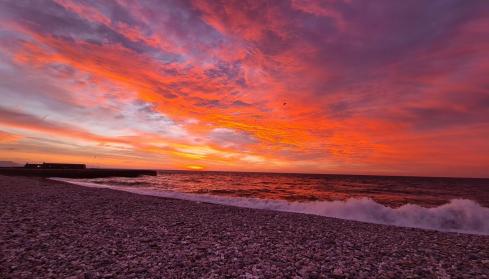 Stunning sunrise Monmouth Beach December 2021