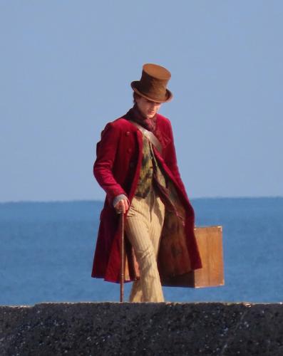 Timothee Chalamet as Wonka on the Cobb