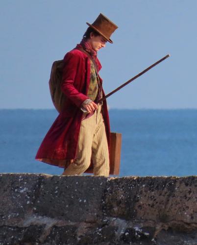 Timothee Chalamet as Wonka in Lyme Regis