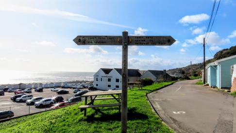 Lyme Regis sign post 
