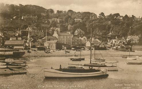 The harbour, Lyme Regis circa 1937
